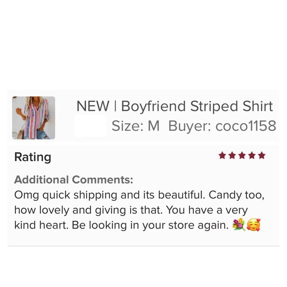 Boyfriend Striped Shirt - Picture 6 of 7